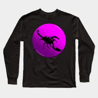 Scorpion Pinkish Purple Gradient Long Sleeve T-Shirt